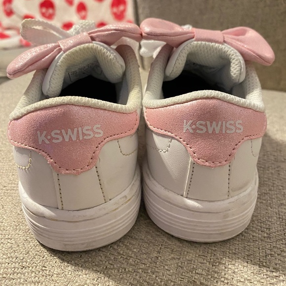 K-Swiss pink bow tennis shoes - Picture 4 of 8